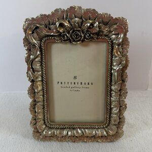 Pottery Barn Gold Ornate Picture Frame 3D Decorative‎ Photo Holder Regency